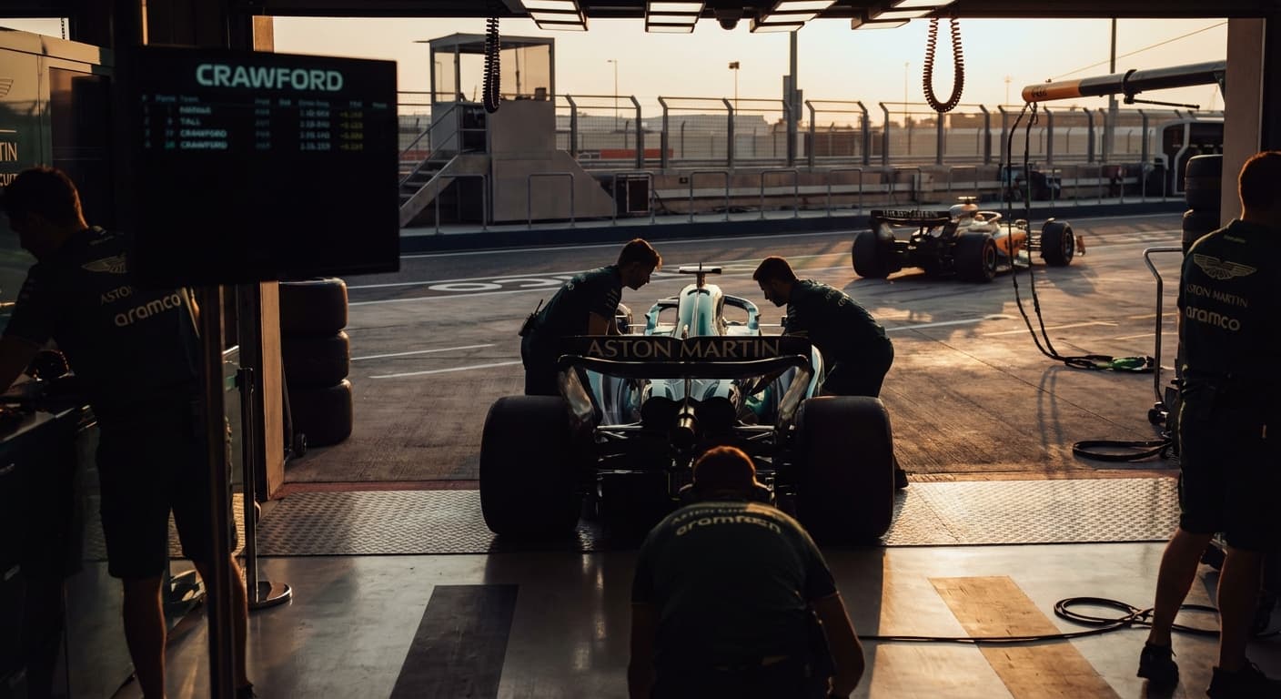 Crawford steals Yas Marina spotlight as Norris clocks Pirelli’s future